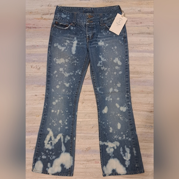 Urban Renewal Remade BleachSplatter Y2K Flared Jean - Picture 5 of 8